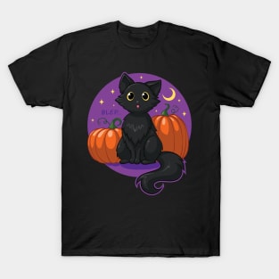 Kitty Blep and Pumpkins T-Shirt